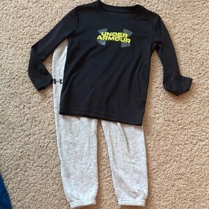 Under Armour Kids Set - Black and Light Gray